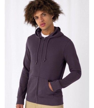 SWEAT ZIPPE A CAPUCHE ORGANIQUE ECOLOGIQUE | ref : 232.42