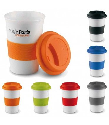 MUG CERAMIQUE 'BOCK' AVEC SILICONE TRIBECA | ref :  MO7683